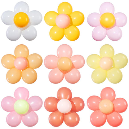 Arjoos | Retro Balloons for Birthday Decoration,9 inch Set of 25 pcs ( Multicolour )