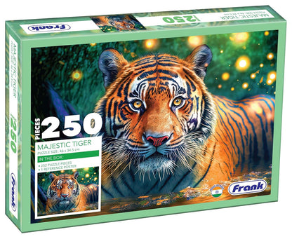 Arjoos | Majestic Tiger Jigsaw Puzzle (250 Pieces) | Fun & Challenging Brain Booster Games | Engaging Puzzle for Focus and Memory - Birthday Gift for Boys & Girls - ( Ages - 9+ )