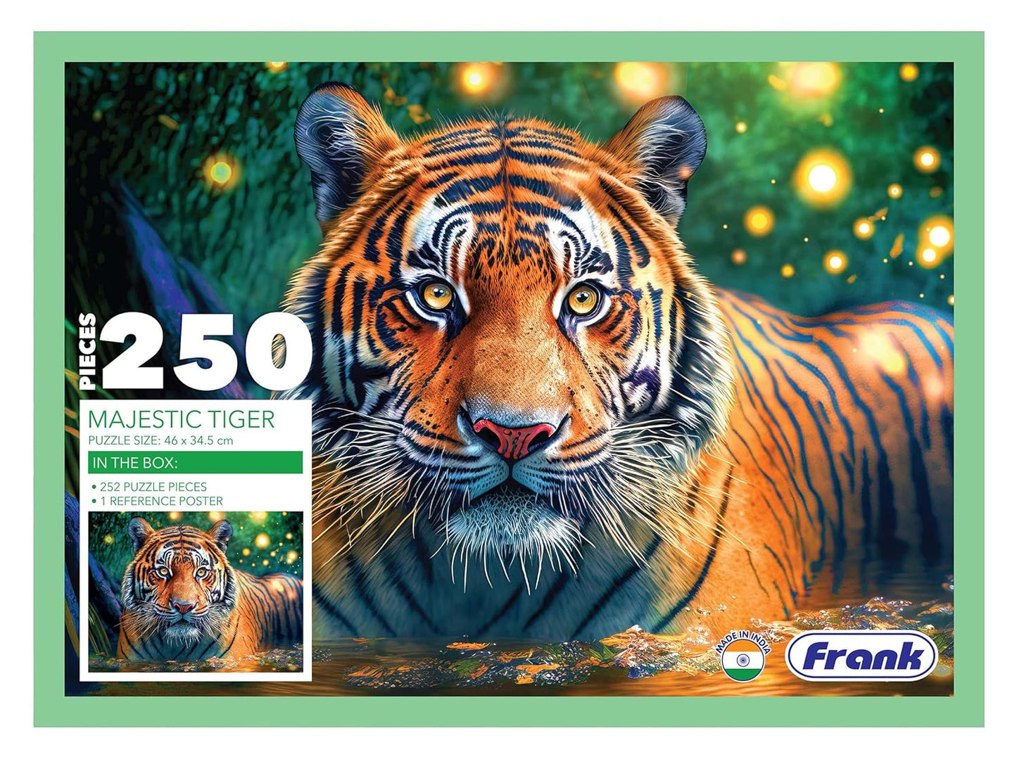 Arjoos | Majestic Tiger Jigsaw Puzzle (250 Pieces) | Fun & Challenging Brain Booster Games | Engaging Puzzle for Focus and Memory - Birthday Gift for Boys & Girls - ( Ages - 9+ )