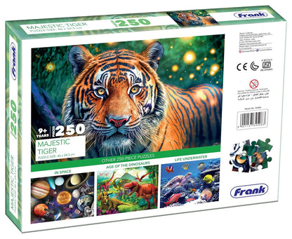 Arjoos | Majestic Tiger Jigsaw Puzzle (250 Pieces) | Fun & Challenging Brain Booster Games | Engaging Puzzle for Focus and Memory - Birthday Gift for Boys & Girls - ( Ages - 9+ )