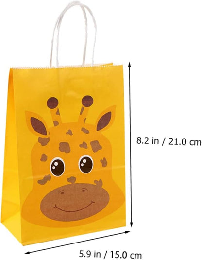 Arjoos | Animal Birthday Party Gift Goody Bags (pack Of 12)