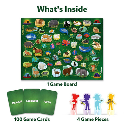 Arjoos | Skillmatics Board Game - Wild Webs | Animal Learning Game | Gifts | Family Friendly Games for Ages 6 and Up Years| for kids | for Both boys and girls