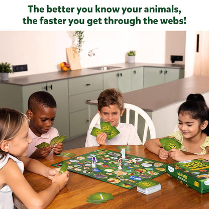 Arjoos | Skillmatics Board Game - Wild Webs | Animal Learning Game | Gifts | Family Friendly Games for Ages 6 and Up Years| for kids | for Both boys and girls