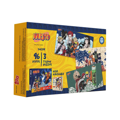 Arjoos | Naruto Jigsaw Puzzles Bundle  (96 pieces) - 3 In 1 | Return Gifts for Kids | 4+years