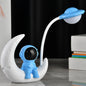 Arjoos | Astronaut LED Desk Lamp Reading Table Light Space Man Moon Night Light with USB Rechargeable for Kids (1 pcs)