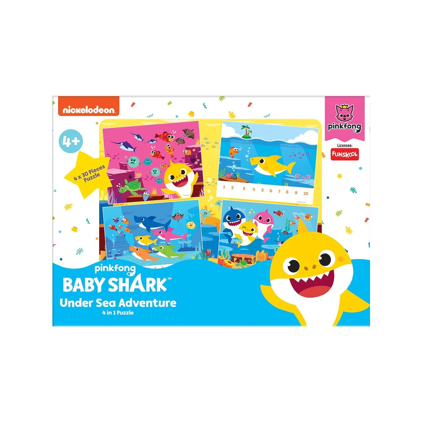 Arjoos | Baby Shark Under Sea Adventure Puzzle - 120 Pieces, Educational & Fun Toy for Boys and Girls, Perfect for Kids Ages 4+, Ocean-Themed Activity | Return Gifts for Kids - Pack of 1