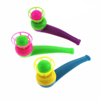 Arjoos | Ball Blowing Toy Floating Blow Pipe Balls for Kids | Boys Girls Toys Blowing Ball Party | Magic Blow Pipe Floating Ball | Creative Magic Blowing Ball Toy Party Game for Kids & Adults | (Random Colour) 5 pcs