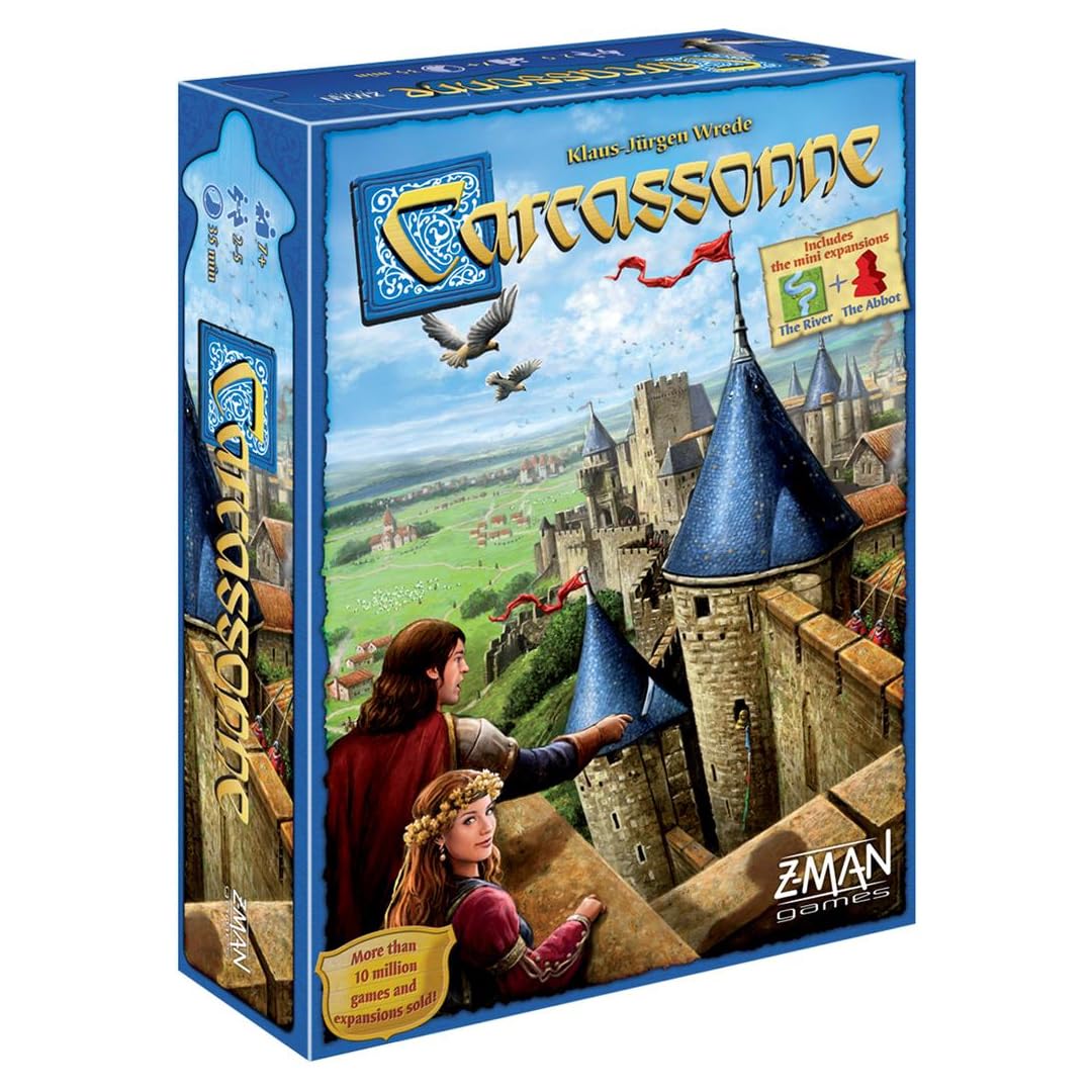 Arjoos | Carcassonne New Edition Strategy Game & War Board Game | Board Games for Adults - ( 2-5 Players ) | Birthday Gifts for Kids - Pack of 1  -  ( Ages - 5+ )