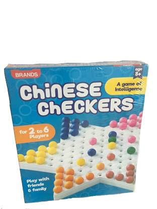 Arjoos | Chinese Checkers | Sharpen Your Memory | Skill Game | Wood Material | Game for Kids | Ages 1 to 5 +  | Toys  for kids | Multicolour Variant