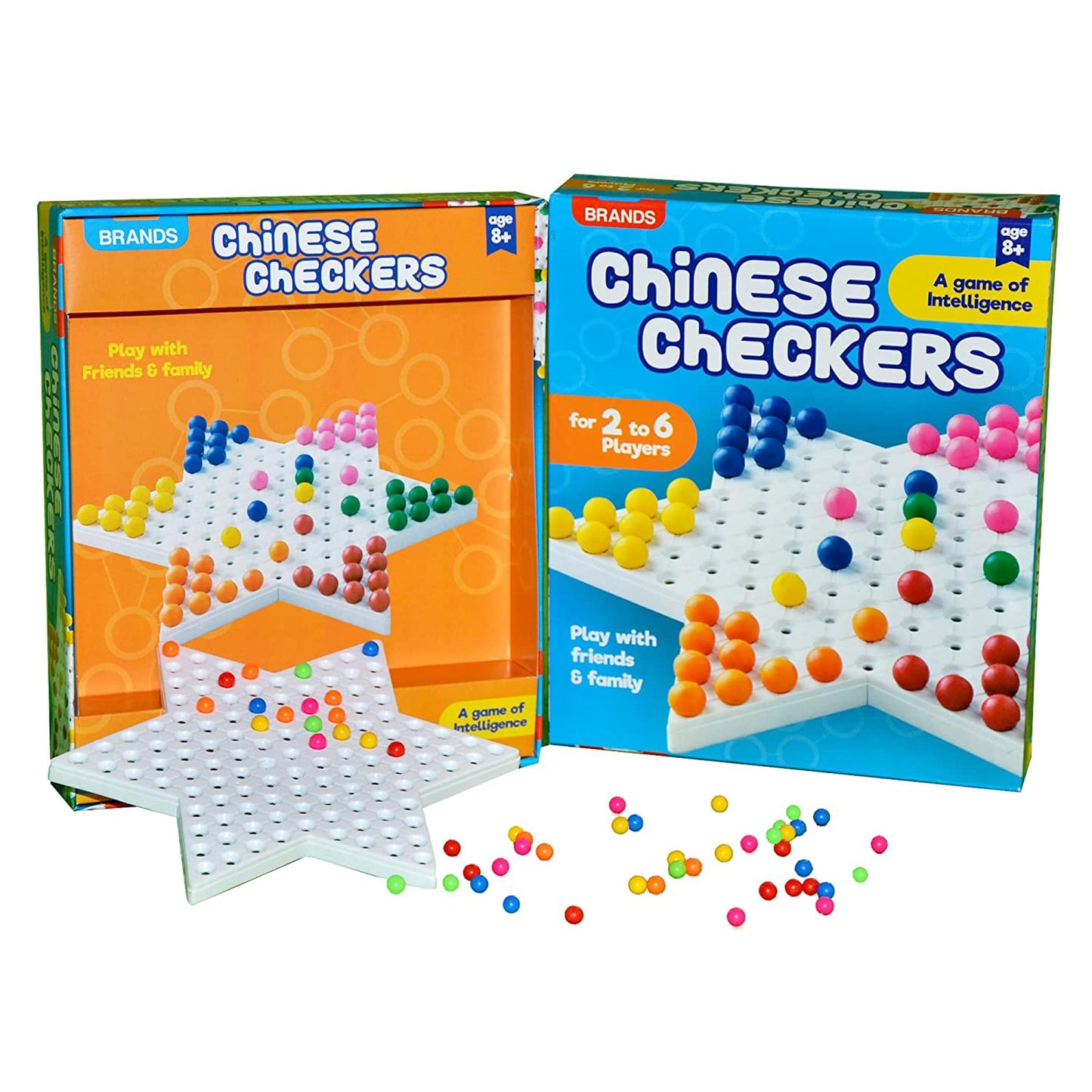 Arjoos | Chinese Checkers | Sharpen Your Memory | Skill Game | Wood Material | Game for Kids | Ages 1 to 5 +  | Toys  for kids | Multicolour Variant