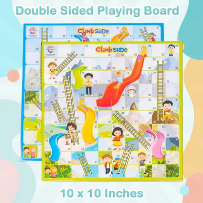 Arjoos | 2 In 1 Climb Slide Double Sided Playing Board | Fun & Safe for Little Adventurers |  Double Sided Playing Board| Birthday Gifts for Kids - Age - 4+Years