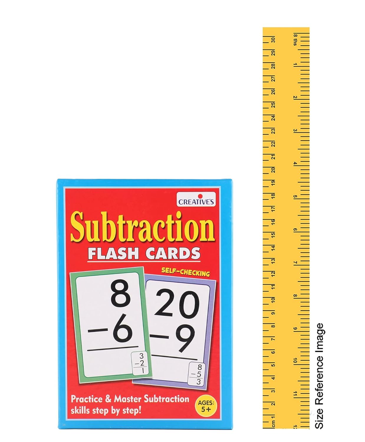 Arjoos | Creative's Subtraction- Flash Cards | Math Flash Cards | Learning Flash Cards | Double Sided Flash Cards | Learning & Educational | Easy & Fun Way of Learning | Ages 5 & up | Toy for Boys and Girls