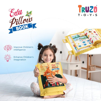 Arjoos | Education Pillow Vol-1 | Comfort Meets Learning | Ideal for Kids & Students, Fun Educational Designs for Bedtime & Study Sessions | Birthday Gifts for Kids - Age - 3+Years