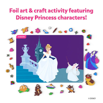 Arjoos | Foil Fun Disney Princess - Art & Craft Activity | No Mess Art for Kids, Craft Kits & Supplies, DIY Creative Activity | Birthday Gifts for Kids - Age - 4+Years