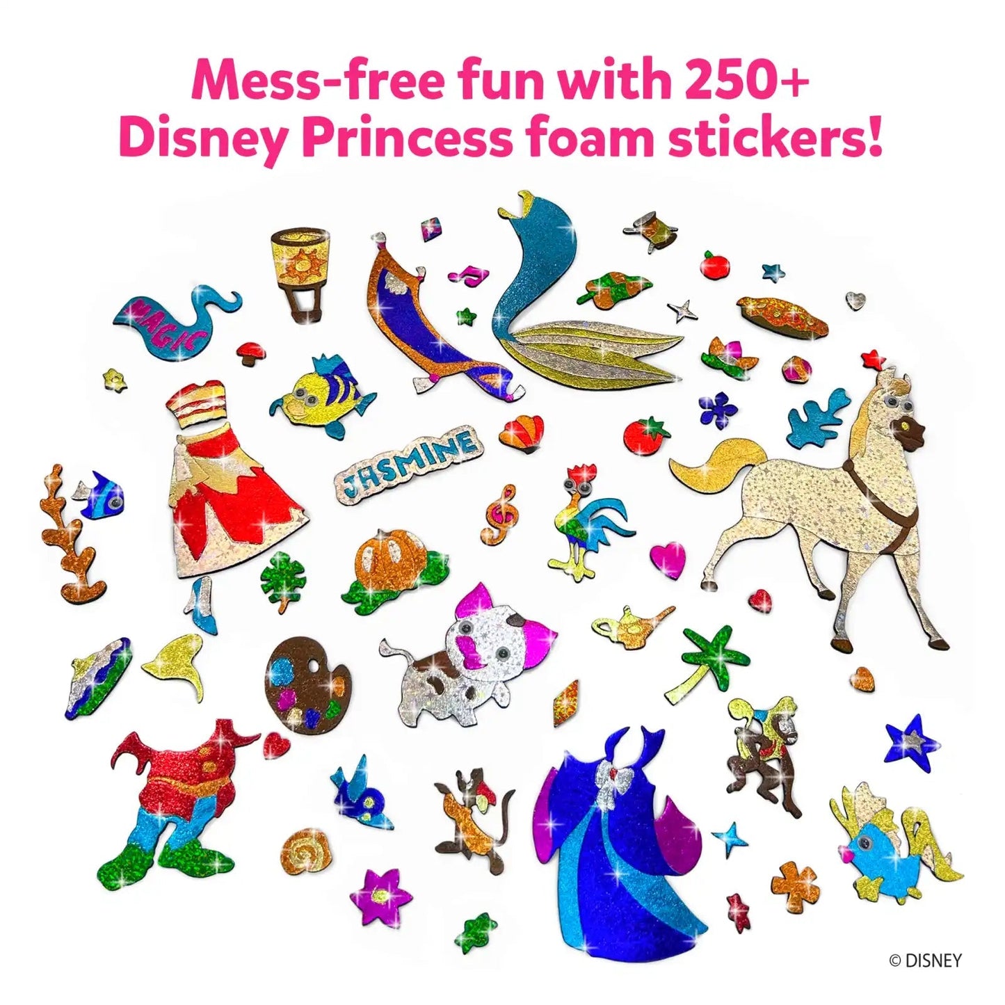 Arjoos | Foil Fun Disney Princess - Art & Craft Activity | No Mess Art for Kids, Craft Kits & Supplies, DIY Creative Activity | Birthday Gifts for Kids - Age - 4+Years