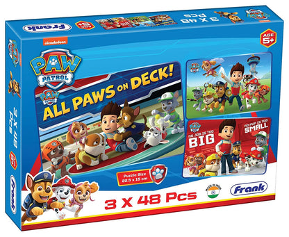 Arjoos | Frank Paw Patrol (48 Pieces) 3 in 1 Jigsaw Puzzle for Kids Above 5+ Years - Fun & Challenging Brain Booster Games - for Focus and Memory | Both Boys and Girls