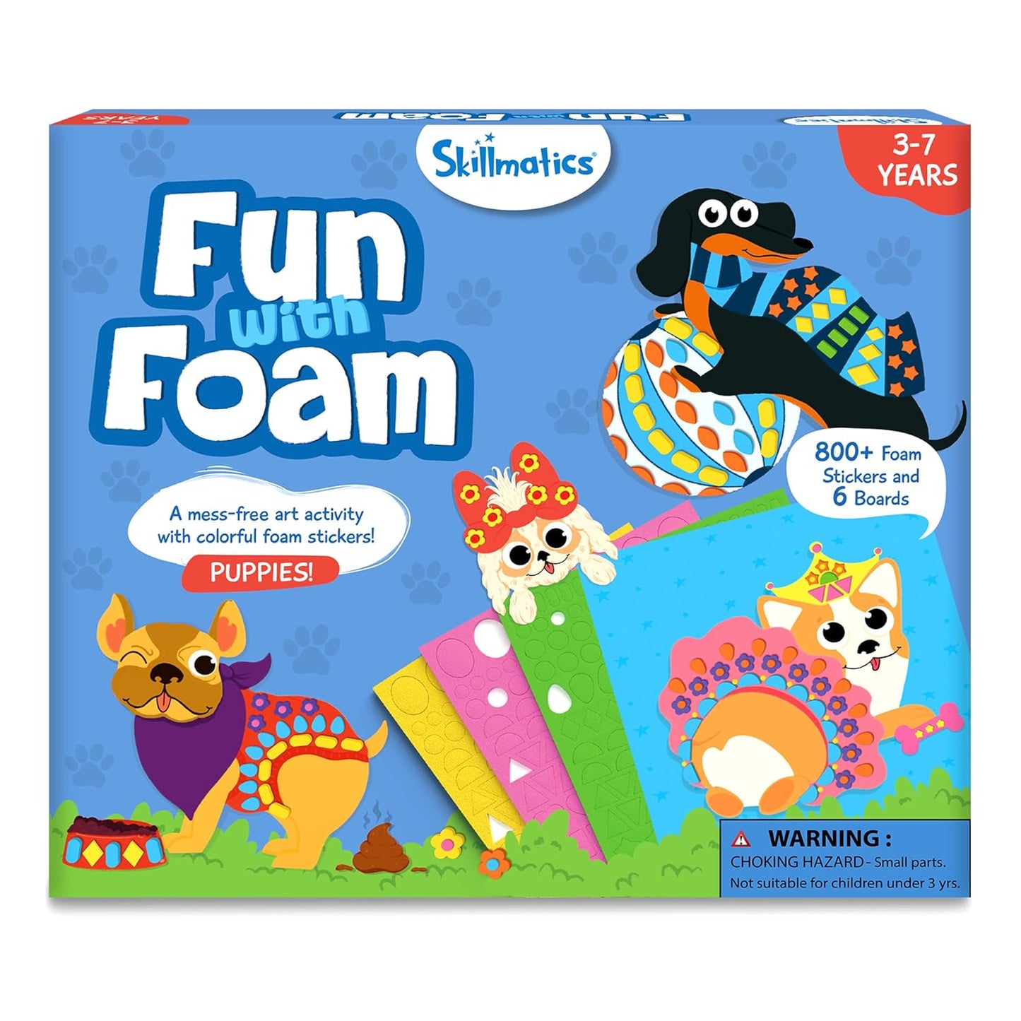 Arjoos | Fun With Foam : Puppies - Art Activity | No Mess Sticker Art For Kids, Craft Kits, Diy Activity | Birthday Gifts for Kids - Age - 3+Years