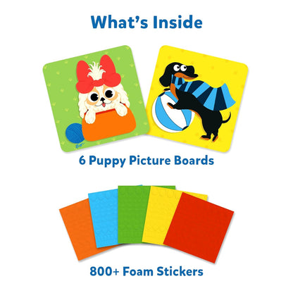 Arjoos | Fun With Foam : Puppies - Art Activity | No Mess Sticker Art For Kids, Craft Kits, Diy Activity | Birthday Gifts for Kids - Age - 3+Years