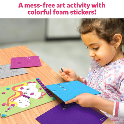 Arjoos | Fun With Foam : Unicorns & Princesses - Art Activity | No Mess Sticker Art For Kids, Craft Kits, Diy Activity | Birthday Gifts for Kids - Age - 3+Years