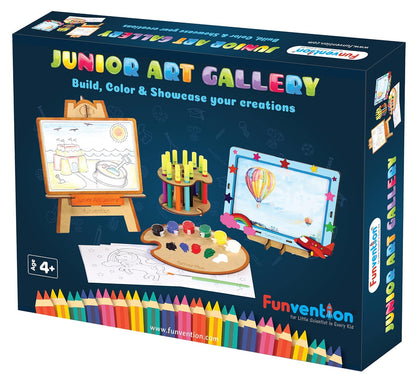 Arjoos | Funvention Junior Art Gallery - DIY | Art & Craft Kit | Construction Activity Toys for Kids | Fun Learning Educational Birthday Gifts For Kids - ( Ages - 4+ Years )