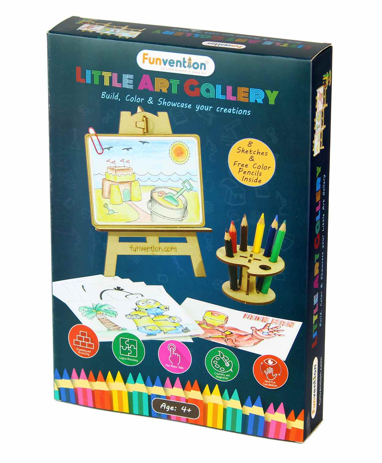 Arjoos | Funvention Little Art Gallery- DIY | Express Your Imagination | Art & Craft Kit | Birthday Gift For Kids - ( Ages - 4+ Years )