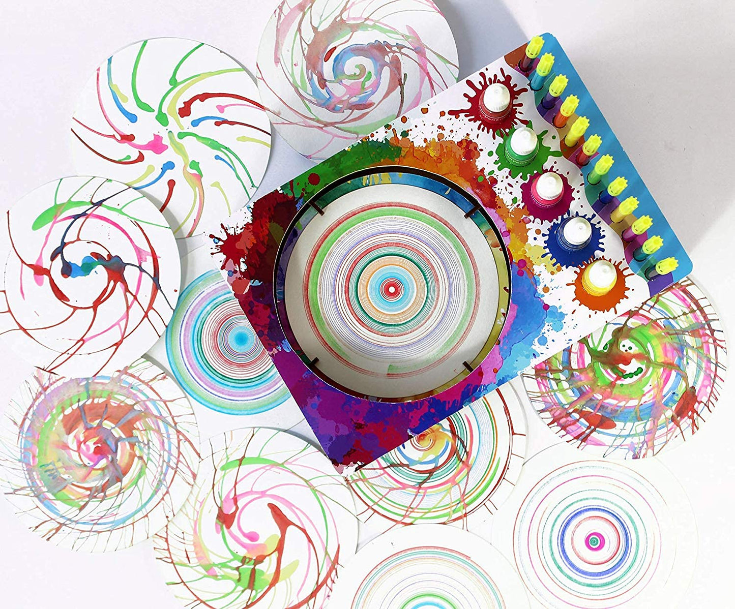 Arjoos | Funvention Spin Art Machine - DIY |  STEM Learning Kit |  Creative Art Maker for Kids |  Birthday Gifts For Kids - ( Ages - 8+ Years )