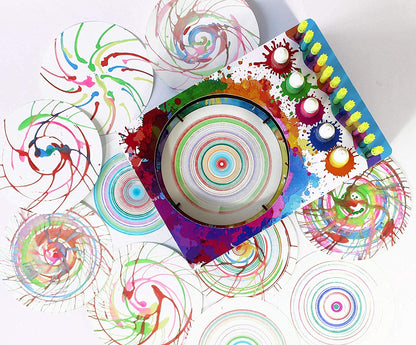 Arjoos | Funvention Spin Art Machine - DIY |  STEM Learning Kit |  Creative Art Maker for Kids |  Birthday Gifts For Kids - ( Ages - 8+ Years )