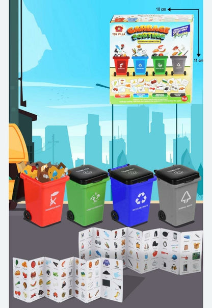 Arjoos | New Game Toy Garbage Trash Sorting | Puzzle Game with Trash Can Cards Interactive | NonToxic Intelligence Development | Toy for Boys and Girls