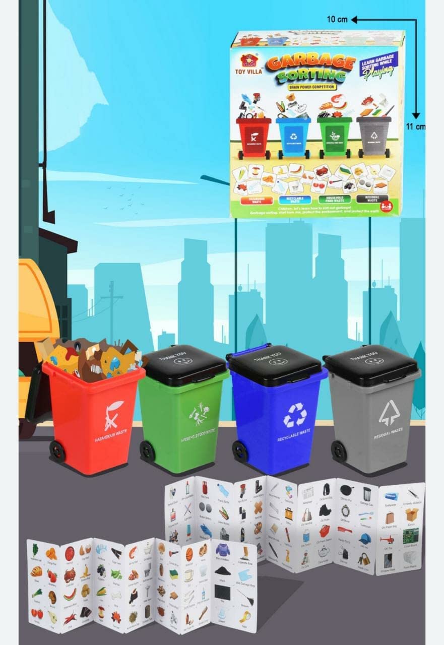 Arjoos | New Game Toy Garbage Trash Sorting | Puzzle Game with Trash Can Cards Interactive | NonToxic Intelligence Development | Toy for Boys and Girls