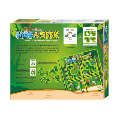 Arjoos | Hide & Seek Jungle- 48 Challenges | Jungle theme puzzle | Brain Teasing Puzzle Game For Kids  | Birthday Gift For Kids - ( Ages - 5+ Years )