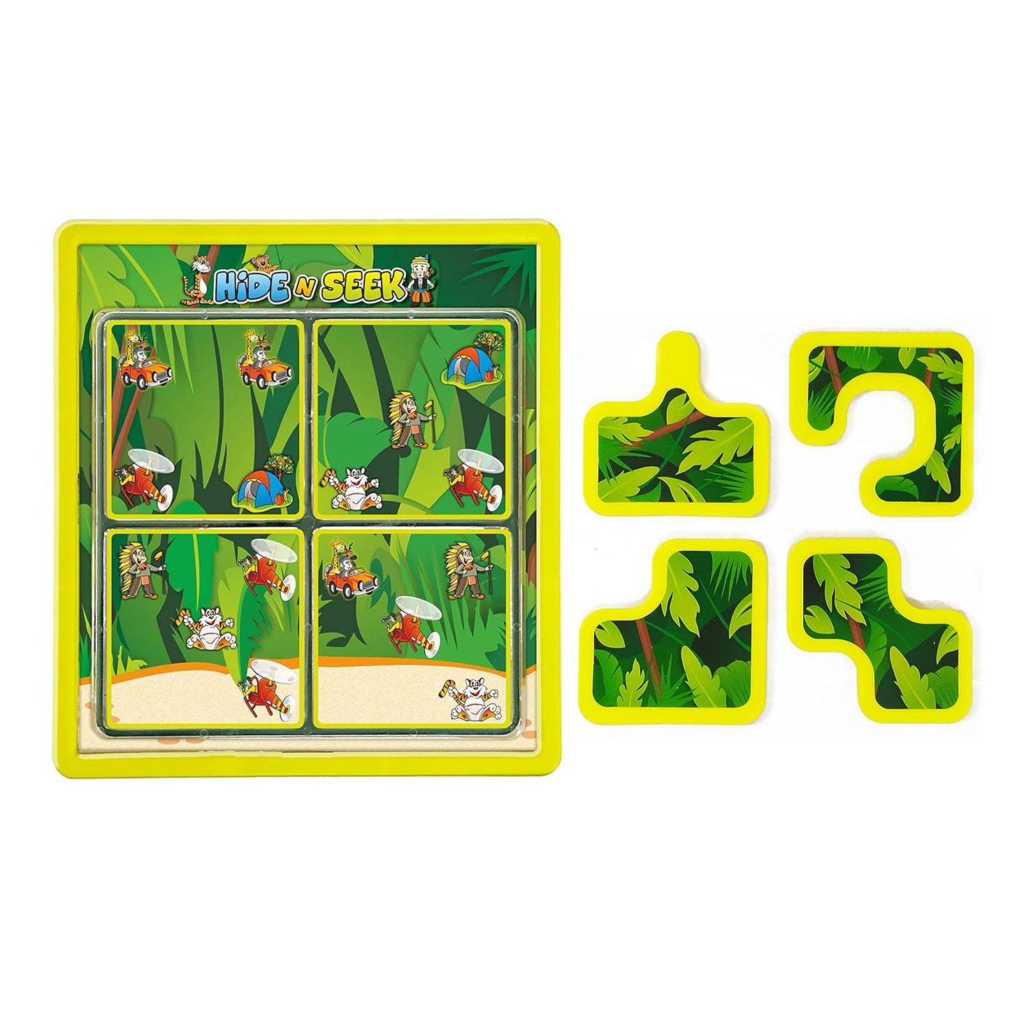 Arjoos | Hide & Seek Jungle- 48 Challenges | Jungle theme puzzle | Brain Teasing Puzzle Game For Kids  | Birthday Gift For Kids - ( Ages - 5+ Years )