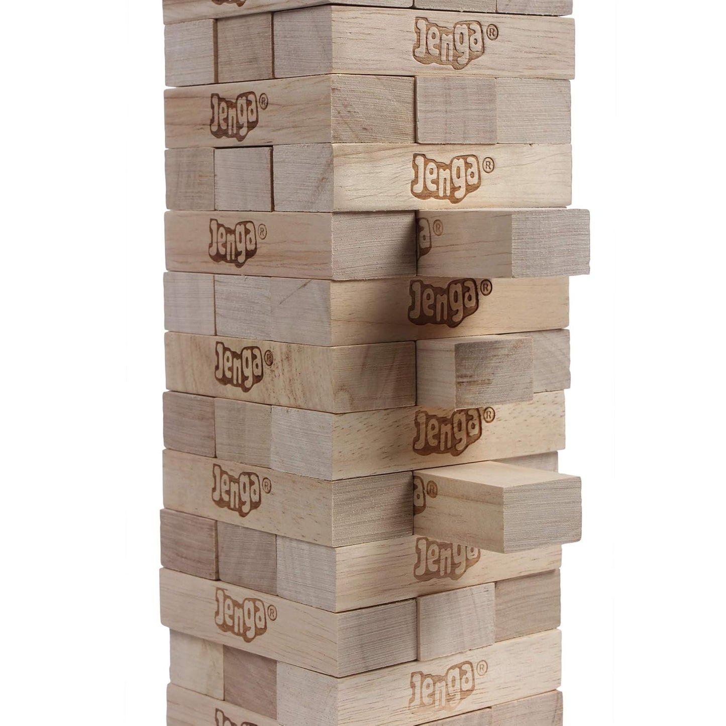 Arjoos | Jenga Classic Game | Ages 6 And Up | For 1 Or More Players for Adult | Jenga Mini Game | Plain Classic Blocks for Adults and Kids | Ages 6+ Yrs