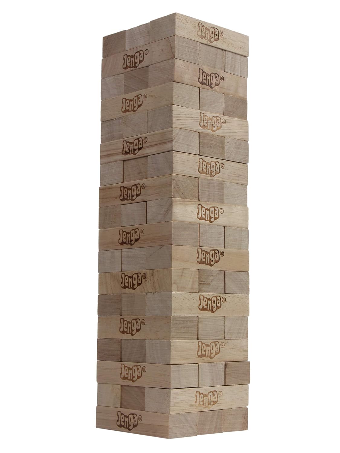 Arjoos | Jenga Classic Game | Ages 6 And Up | For 1 Or More Players for Adult | Jenga Mini Game | Plain Classic Blocks for Adults and Kids | Ages 6+ Yrs