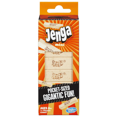 Arjoos | Jenga Mini Game | Ages 6 And Up | For 1 Or More Players for Adult | Jenga Mini Game | Plain Classic Blocks for Adults and Kids | Ages 6+ Yrs