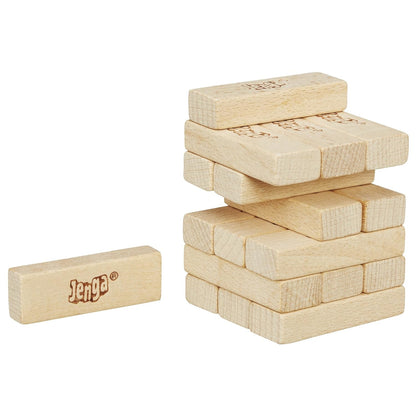 Arjoos | Jenga Mini Game | Ages 6 And Up | For 1 Or More Players for Adult | Jenga Mini Game | Plain Classic Blocks for Adults and Kids | Ages 6+ Yrs