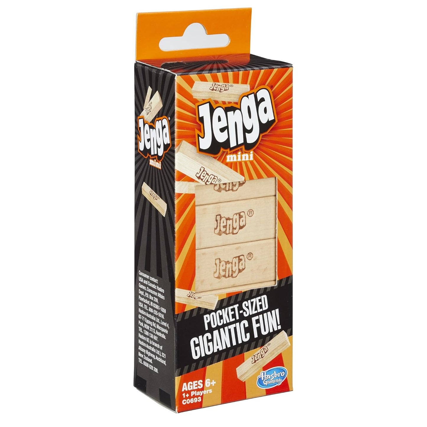 Arjoos | Jenga Mini Game | Ages 6 And Up | For 1 Or More Players for Adult | Jenga Mini Game | Plain Classic Blocks for Adults and Kids | Ages 6+ Yrs