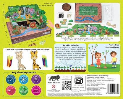 Arjoos | Jungle Garden - Sprinkler Irrigation Kit |  DIY STEM Learning Kit For Kids | Birthday Gifts for Kids | (Ages 5+)