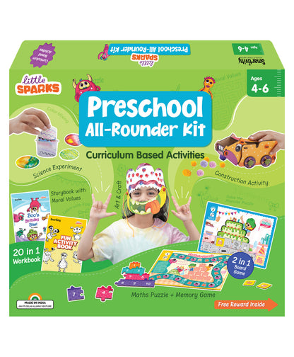 Arjoos | Little Sparks Pre-School Learning Kit | Educational Toys | Curriculum Based Activity Kit | Birthday Gifts for Kids - Age - 4+Years