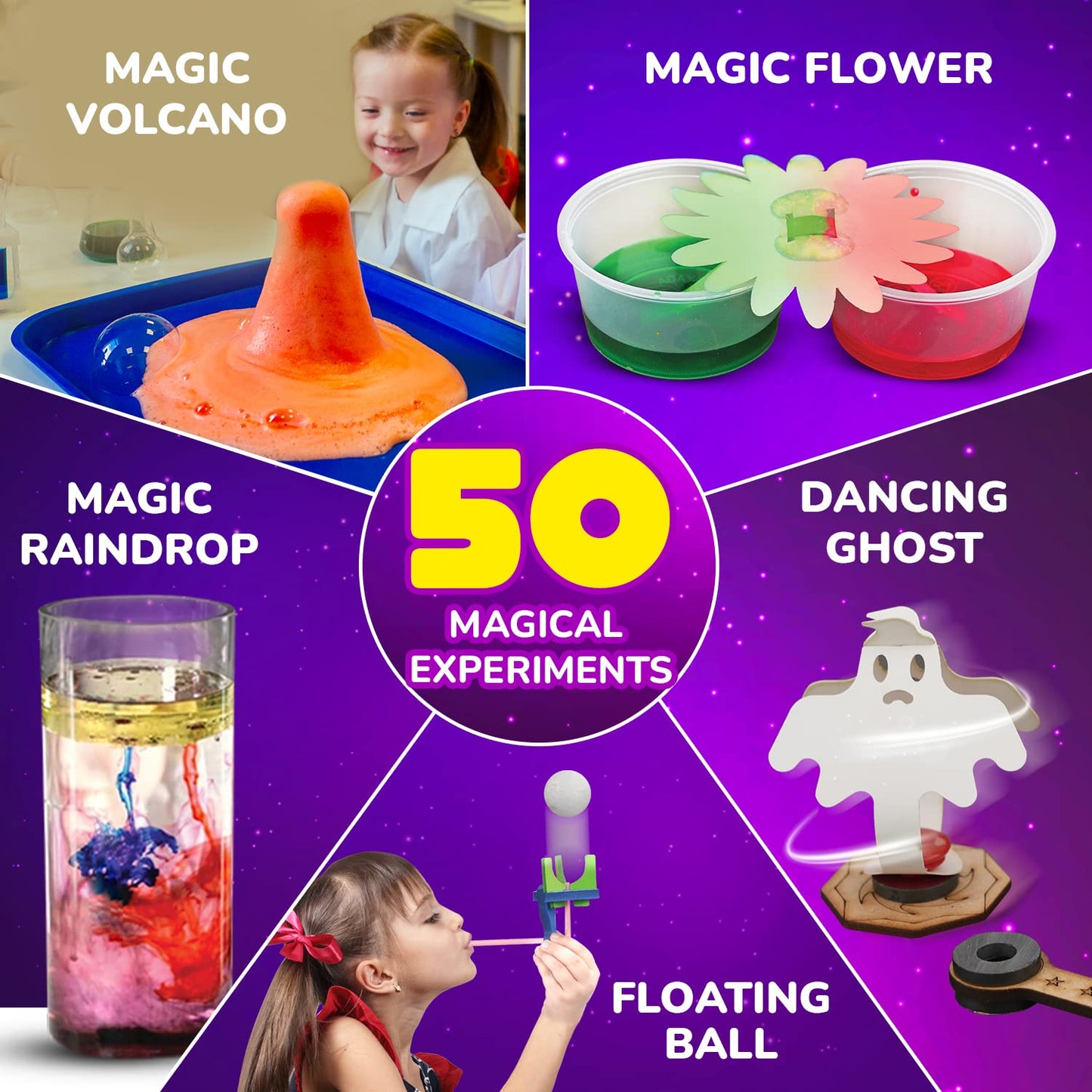 Arjoos | Magic of Science - DIY Science Experiments | Beginner Science Experiment Kit | Child Safe Experiments , STEM Educational Fun Toy | Birthday Gifts for Kids - Age - 4+Years