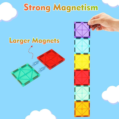 Arjoos | Magnetix - 2 | Magnetic Tiles Construction Set for Kids | STEM Learning Activities for Toddlers | Educational Magnetic Building Tiles Set for Kids 3+ Years... | Toys  for kids