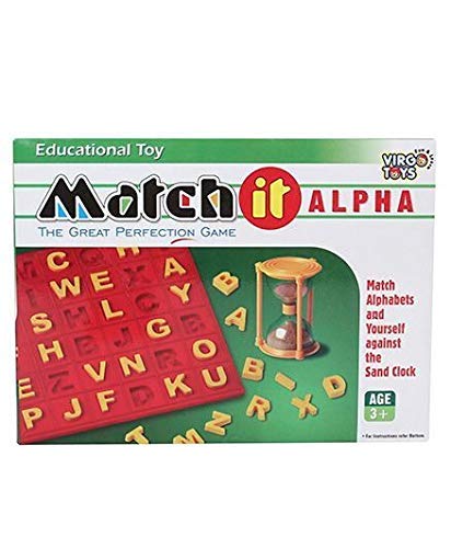 Arjoos | Match It Alpha Toys, Multicolour | Educational Toy | Better Learning Skills | for Kids Age 3+ | Toy for Boys and Girls