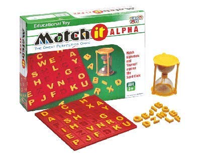 Arjoos | Match It Alpha Toys, Multicolour | Educational Toy | Better Learning Skills | for Kids Age 3+ | Toy for Boys and Girls