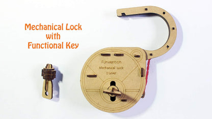 Arjoos | Mechanical Lock - DIY Working Lock Model | For Little Scientist In Every for Kid Fantasy Build | Stem Learning Utility  | Birthday Gifts for Kids | (Ages 6+)