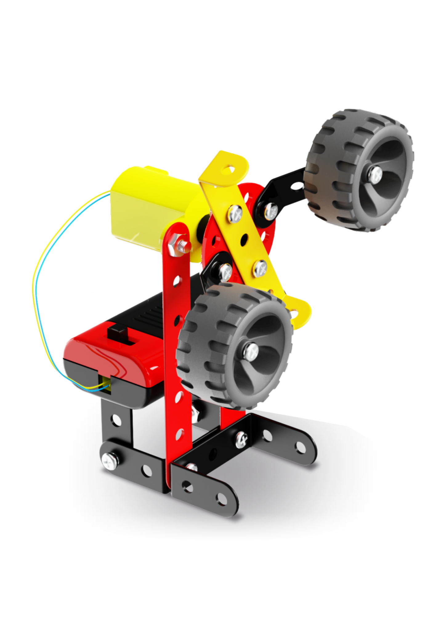 Arjoos | Mechanix Robotix-0 - Motorized | Can Make 5 Models | 106  Pieces | DIY Stem Educational Toy | Birthday Gifts for Kids - Age - 7+Years