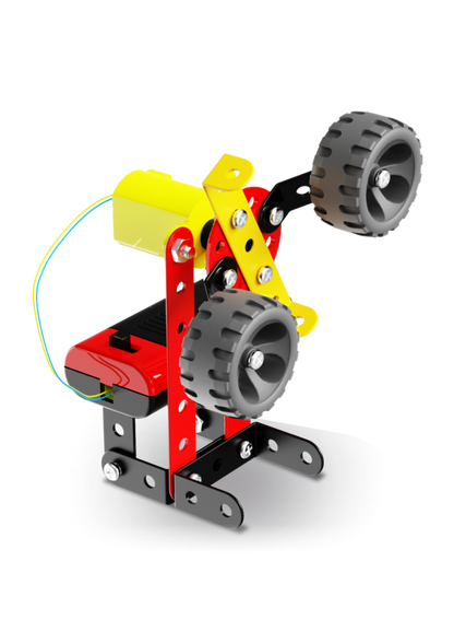 Arjoos | Mechanix Robotix-0 - Motorized | Can Make 5 Models | 106  Pieces | DIY Stem Educational Toy | Birthday Gifts for Kids - Age - 7+Years