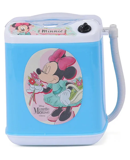 Arjoos | Minnie Mouse Toy Washing Machine - Blue | Pretend Play Toys for Hours of Fun | Birthday Gifts for Kids  - Age - 3+Years