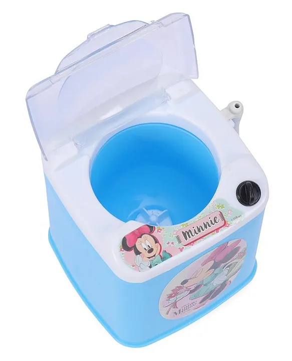 Arjoos | Minnie Mouse Toy Washing Machine - Blue | Pretend Play Toys for Hours of Fun | Birthday Gifts for Kids  - Age - 3+Years