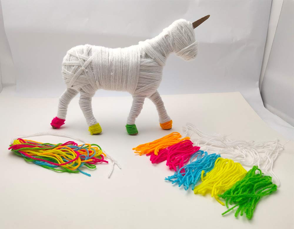 Arjoos | Mom and Baby Yarn Unicorns - Unicorn Toy | Art and Craft Set for Girls | Games for Girls Age 8 to12 Craft | Birthday Gifts for Kids  - Age - 8+Years