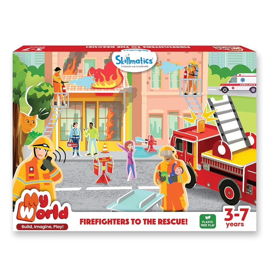 Arjoos | My World-Firefighters To The Rescue | Preschool Learning Toy | Stem Building Playset & Learning Toy | Birthday Gifts for Kids - Age - 3+Years