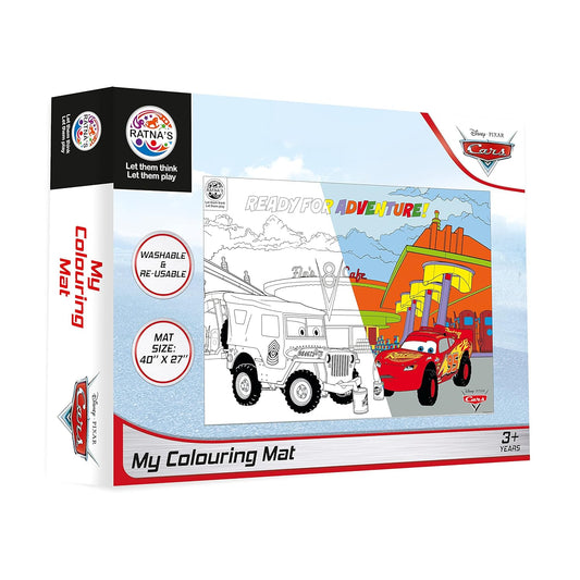 Arjoos | My Colouring Mat Cars | DIY Kit for Kids | Big Size Mat 40 x 27 inches | Birthday Gifts for Kids - Age - 3+Years